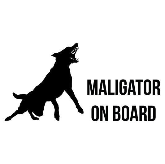Sticker "Maligator on Board"